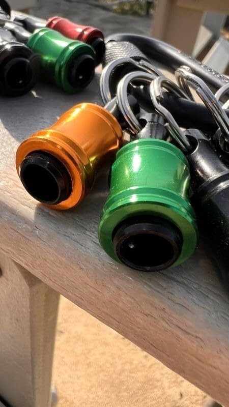 Drill Bit Holder Keychain 1/4″ Socket Hex Shank Impact Driver Screwdriver Holder