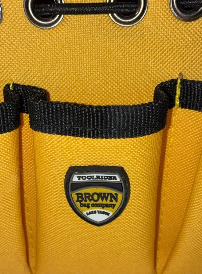 SmallBrown Bag Company ToolAider Tool Tote Bag Nylon Padded Handles Yellow Black