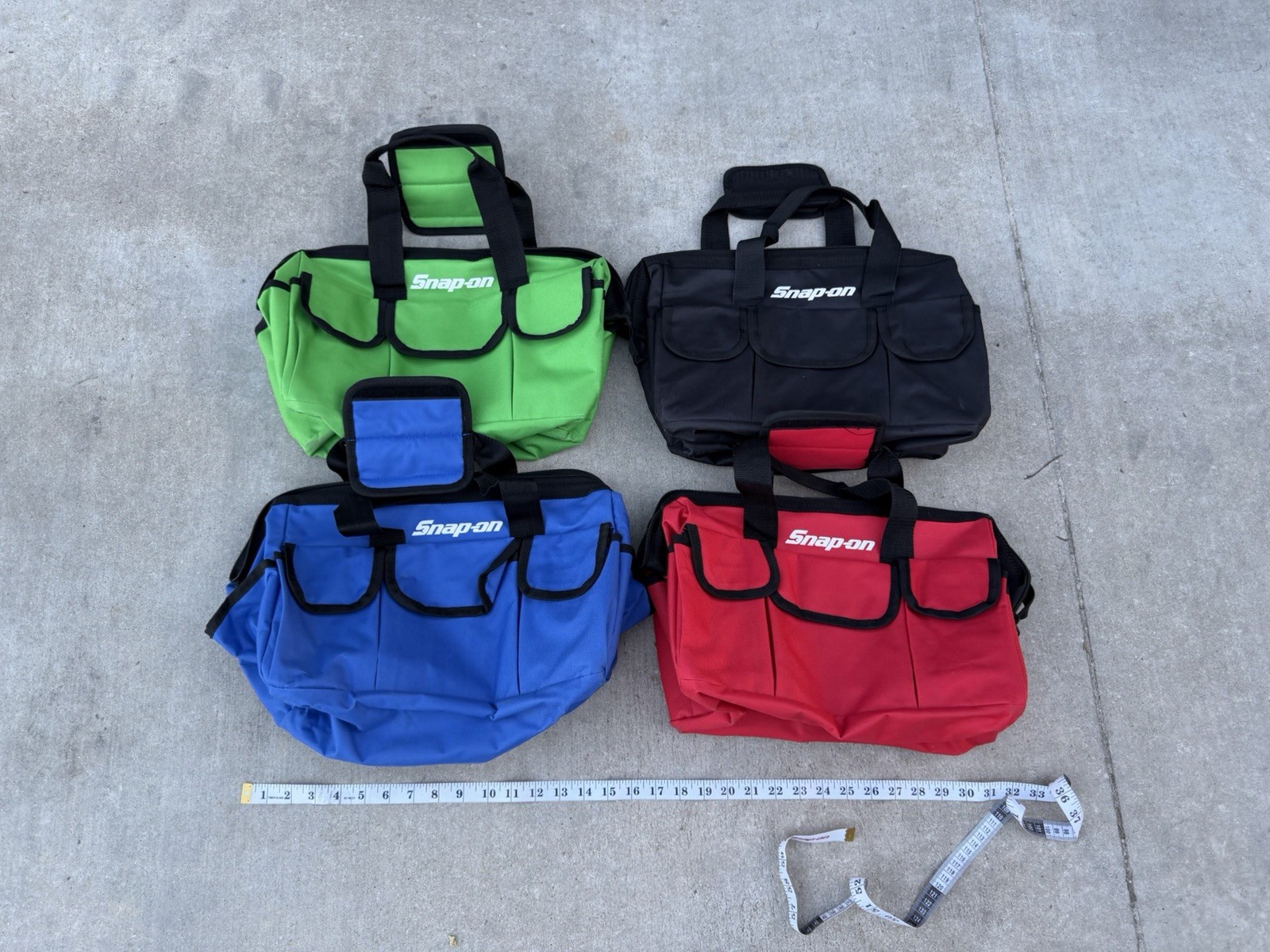 Snap On Tools Large Tool Bag Travel Carry Case Snap-On Racing Tool Red