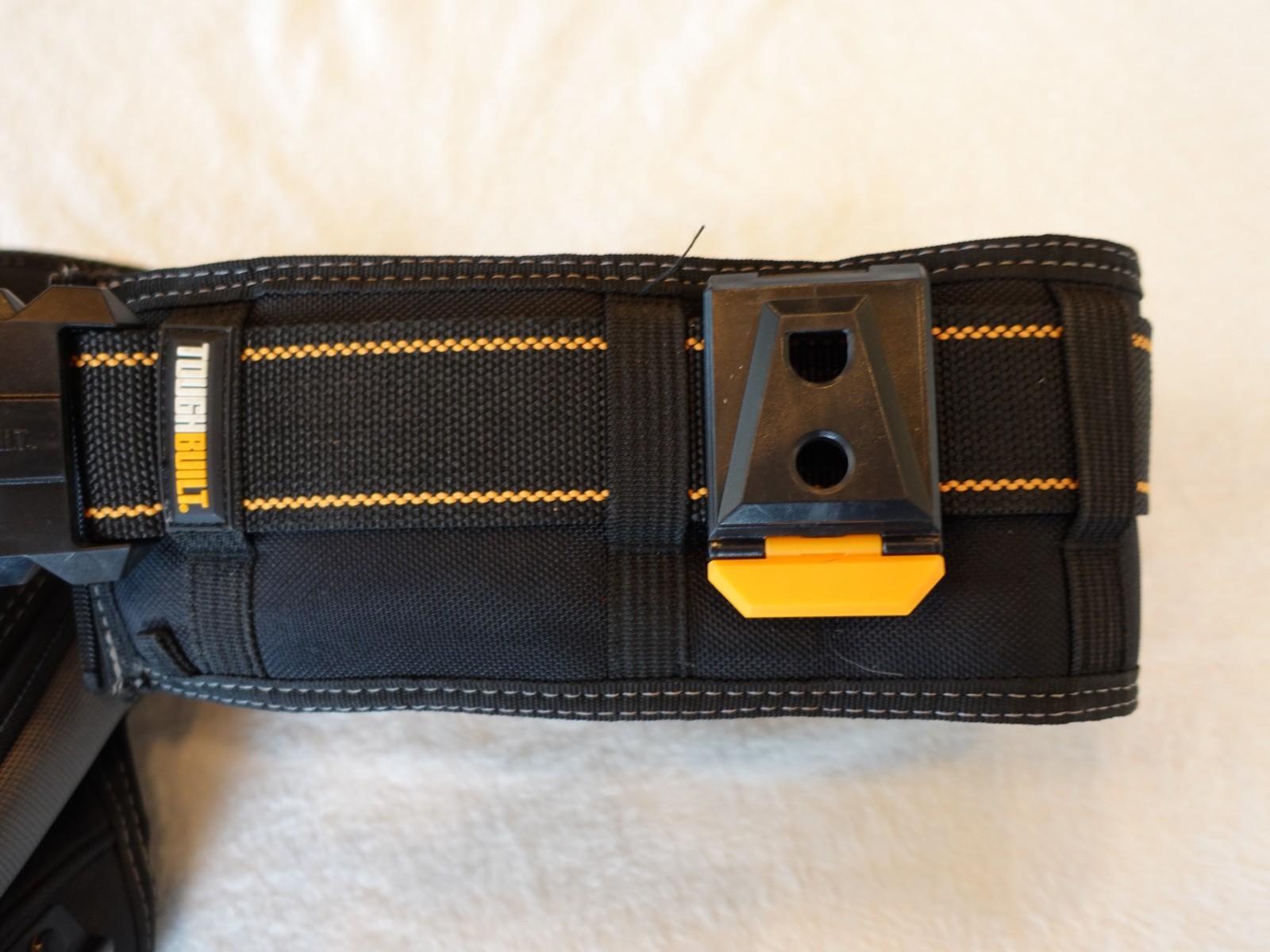 TOUGHBUILT Padded Tool Belt + 3 Utility Pouch Bags Electrician Handyman Workwear