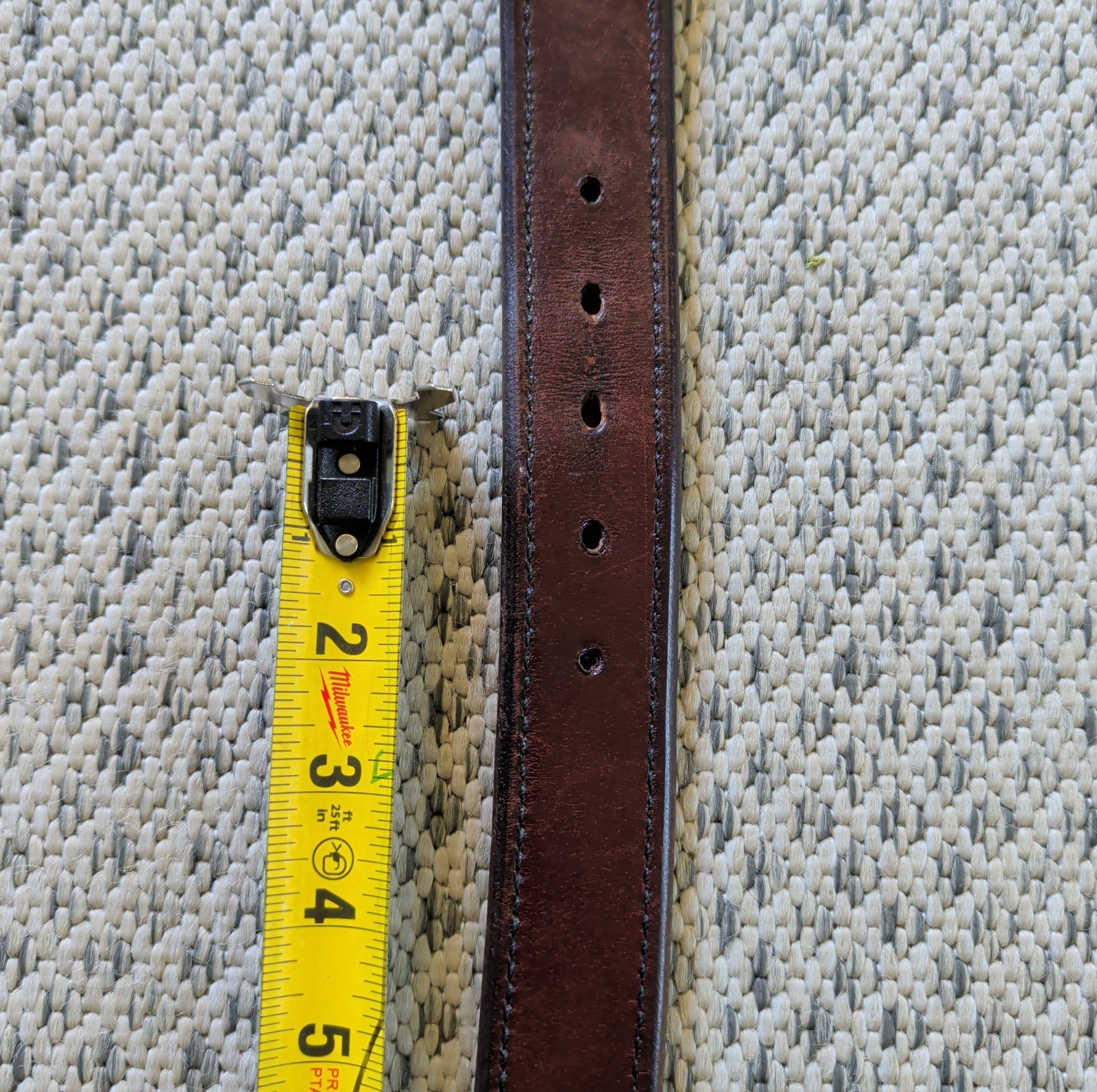 Vtg OCCIDENTAL Leather 5008 1.5″ W35-39 Working Mans Belt America’s Best 37″ VG+