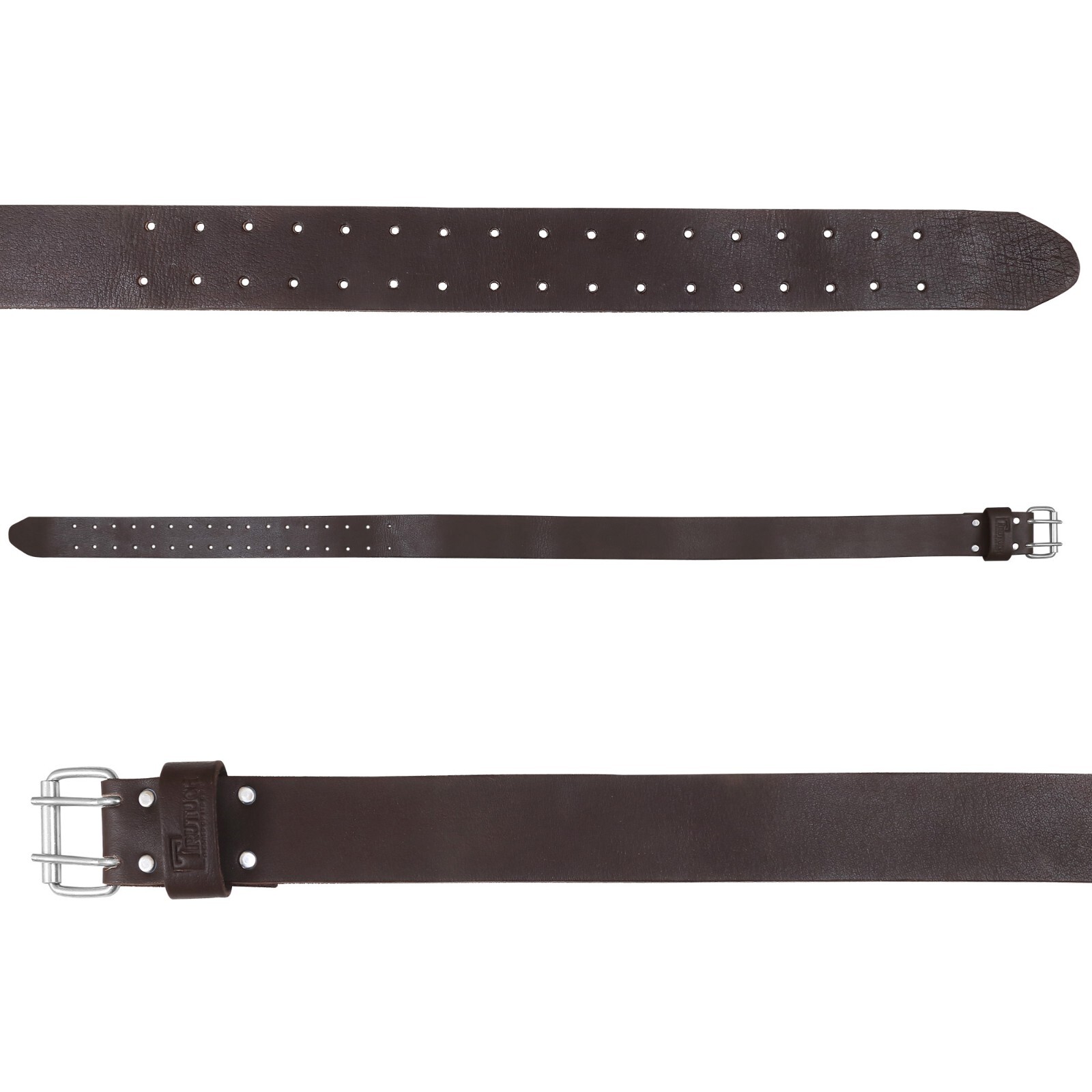 TRUTUCH Leather Work Belt | Chocolate Leather 2-Inch Work Belt | Tool Bag Belts