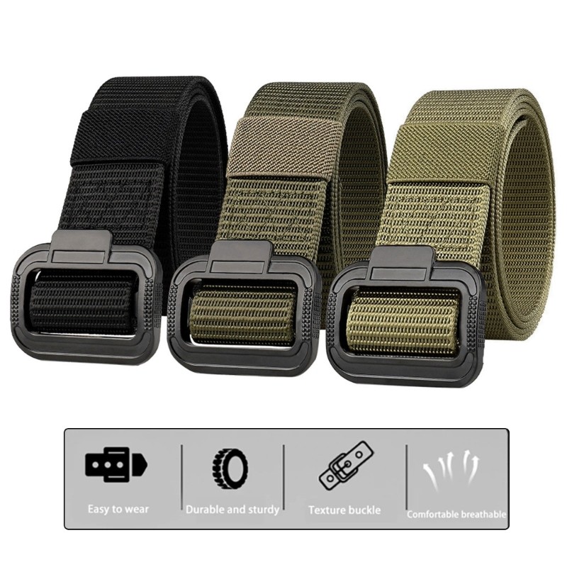 Modern Sport Belt for Women Men Imitation Nylon Fitness Belt With Strong Buckles