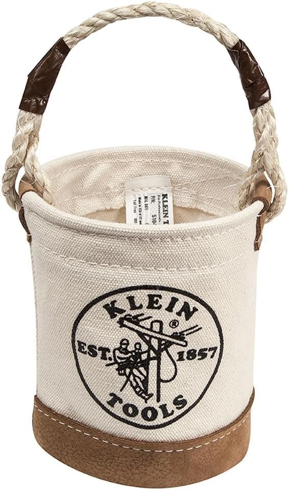 Compact Mini Tool Bag with Leather Bottom – Ideal for Organizing Supplies 4.5″