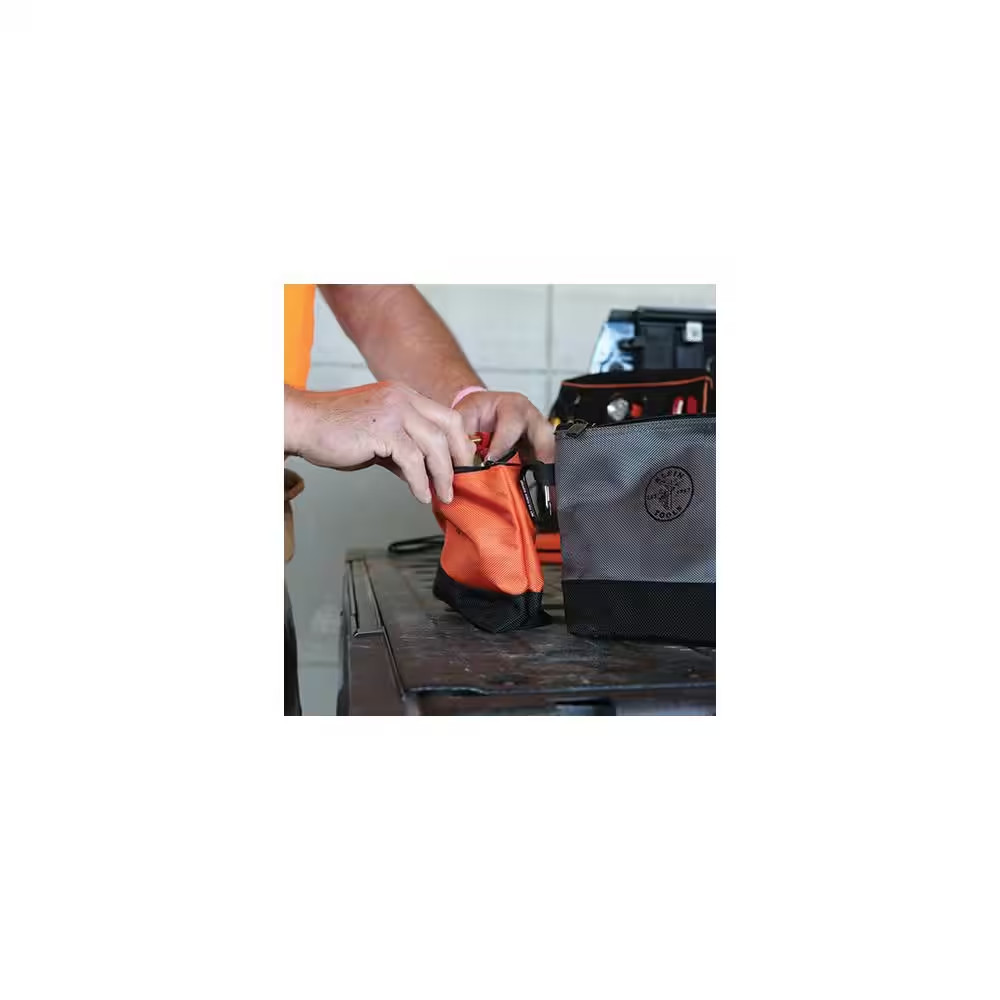 ZIPPER TOOL/MONEY BAGS (2-Pack) 9 Inch Stand-Up Multiple Colors