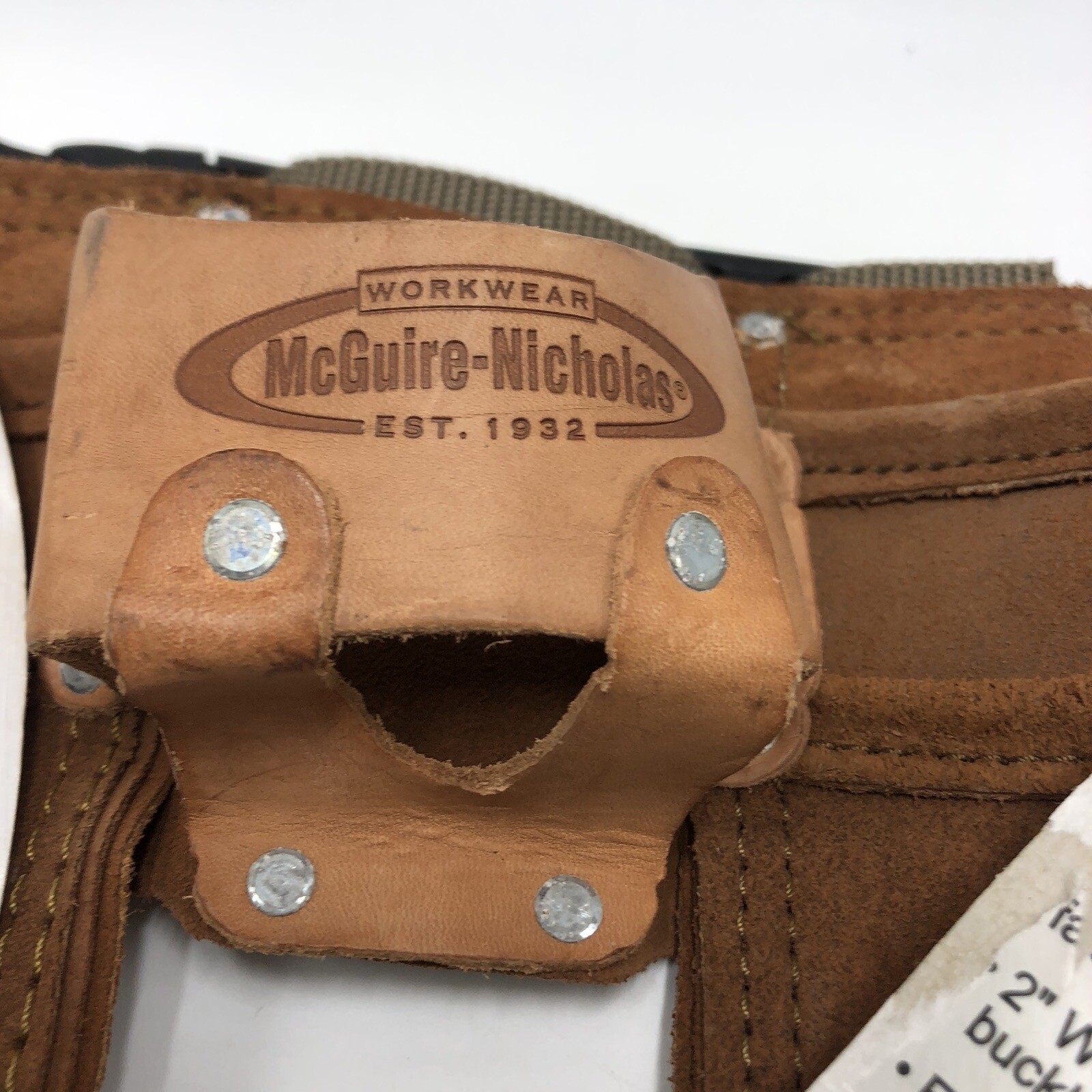 US Military 11 Pocket Handyman Apron Tool Belt Pouch Leather.