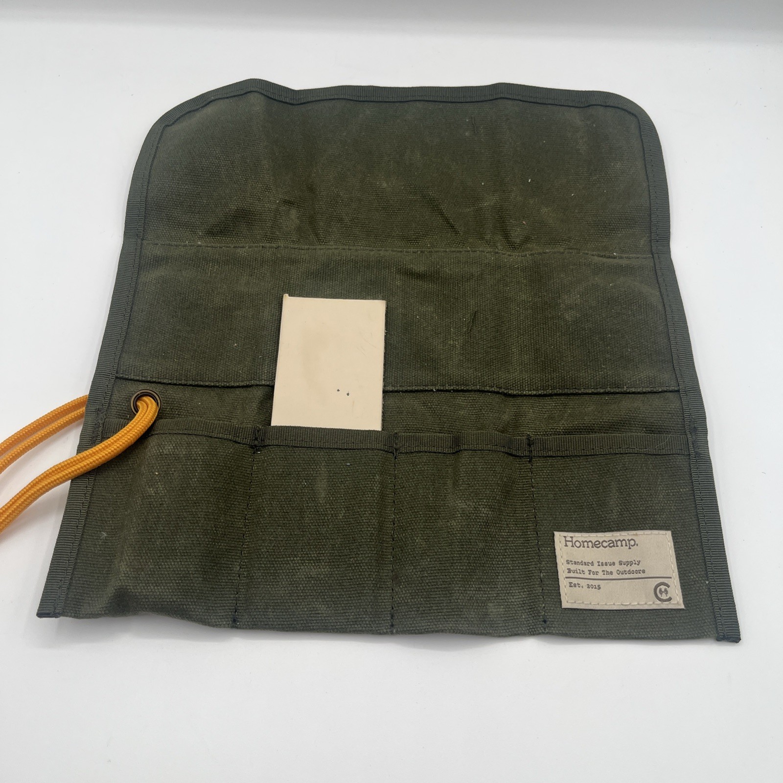 Homecamp Utility Tool Roll — Heavy-Duty Canvas Gear Organizer — Green