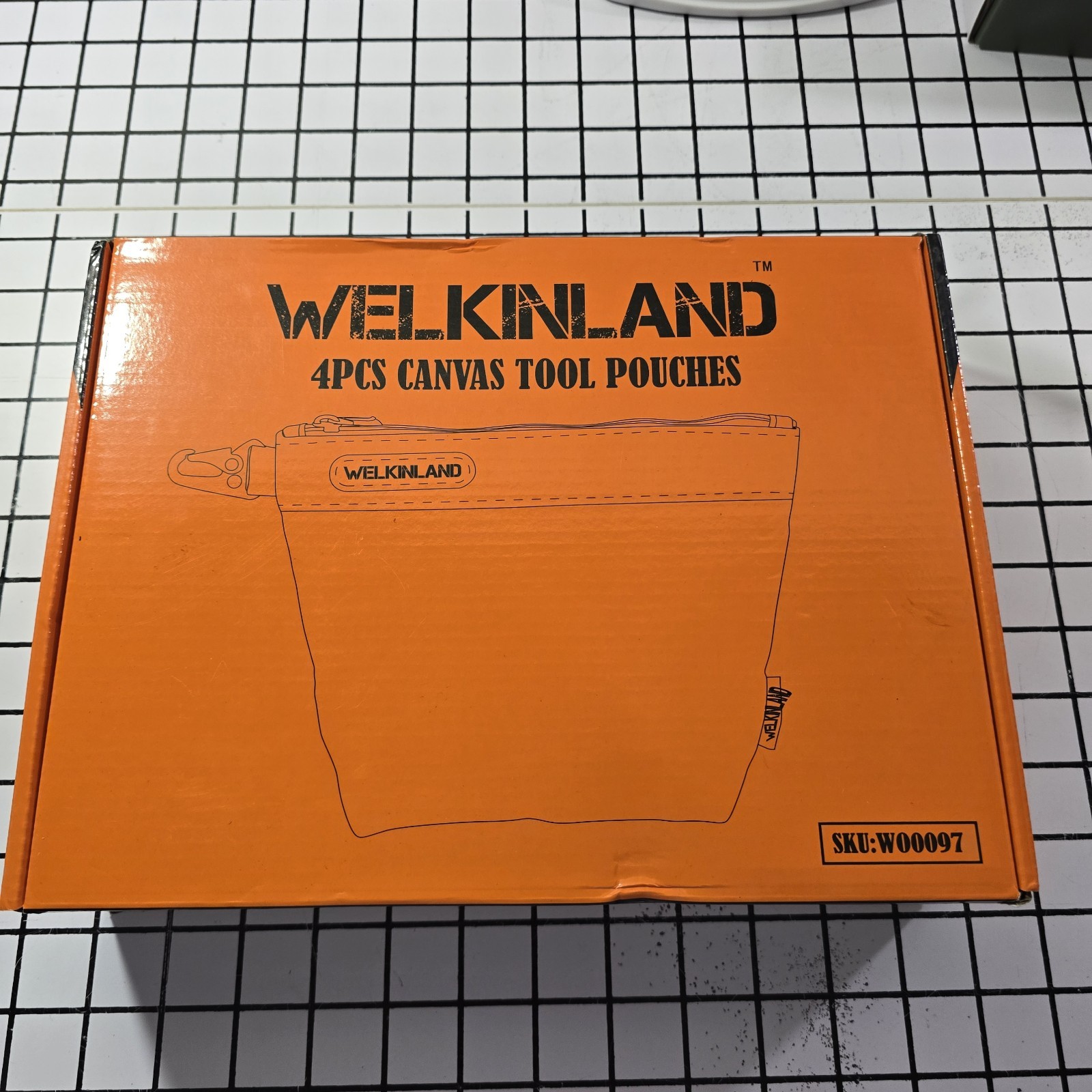 WELKINLAND 4 Piece Tool Pouch Set Heavy Duty Waterproof Tool Bag