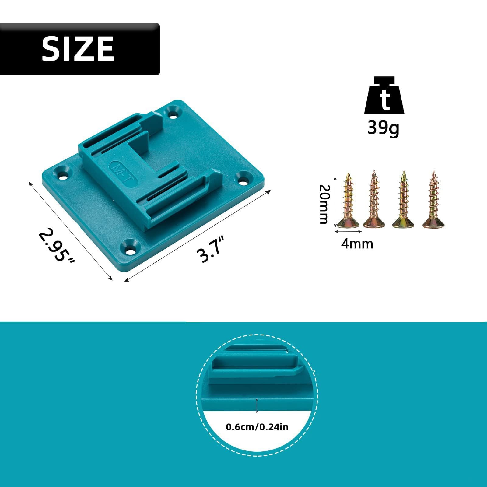 Tool Drill Mount Holder Compatible for Makita 18V Li-ion Drills, Heavy Duty A…