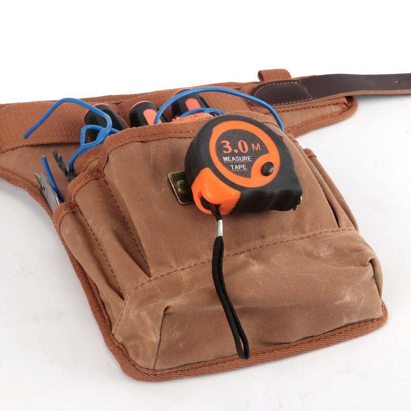 TOURBON Framer Tool Rig Belt Bag Harness Pack Carpenter Bag Drill Pouch Small
