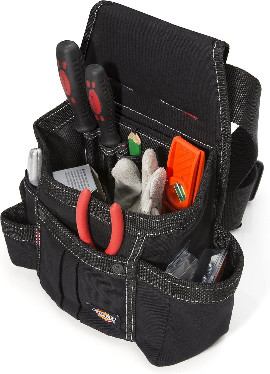 8-Pocket Tool Belt/Utility Pouch, Adjustable 2-Inch Belt, Durable Canvas Constru