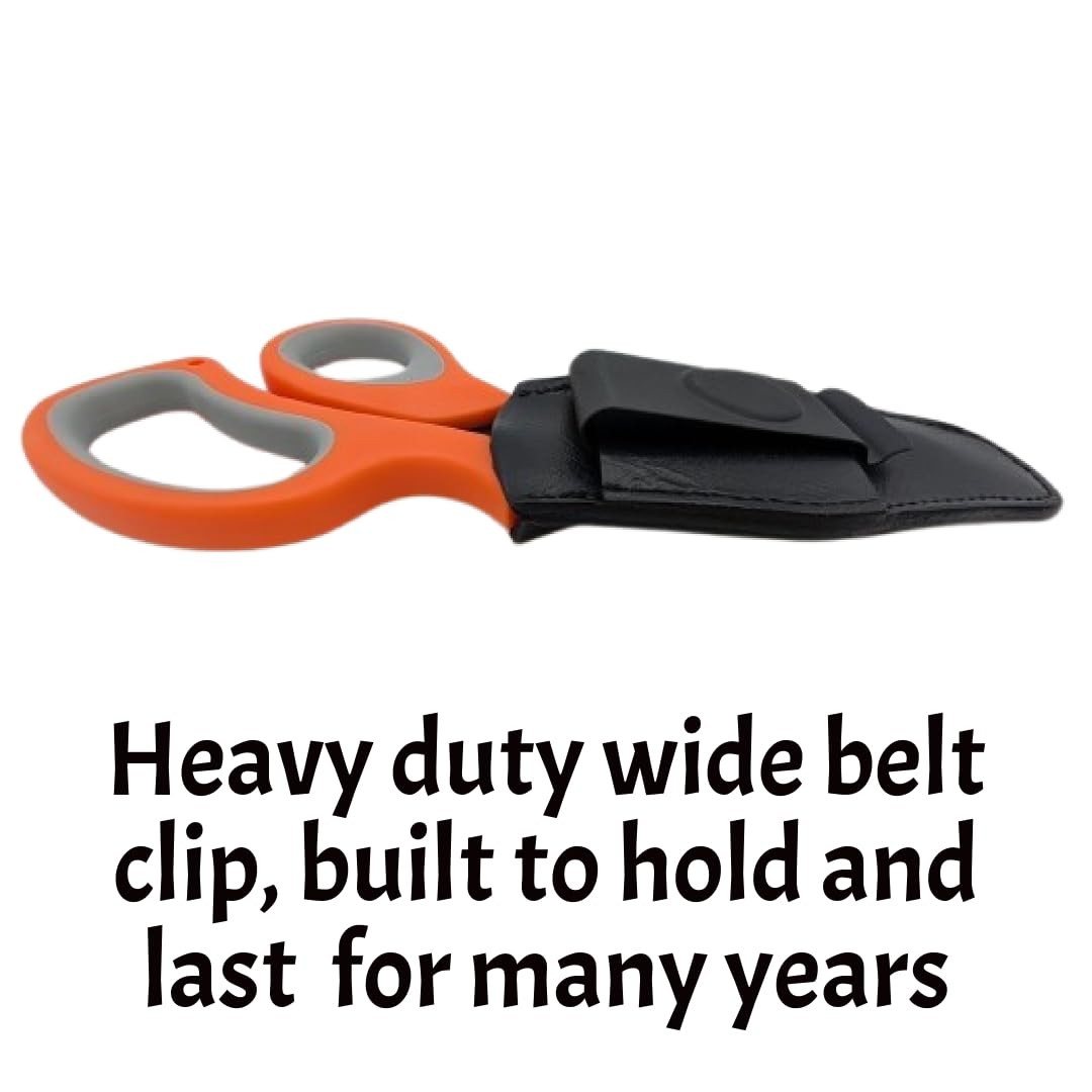 HipClip Handmade Leather Holster for Trauma Shears – Premium AMBIDEXTROUS cli…