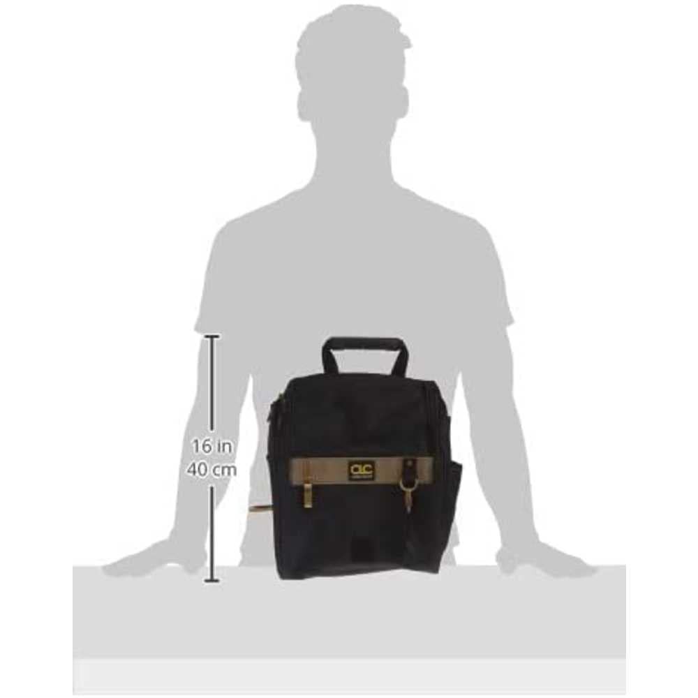 Clc Ercraft 1509 Zippered Professional Electricians Tool Pouch 21 Pocket Black