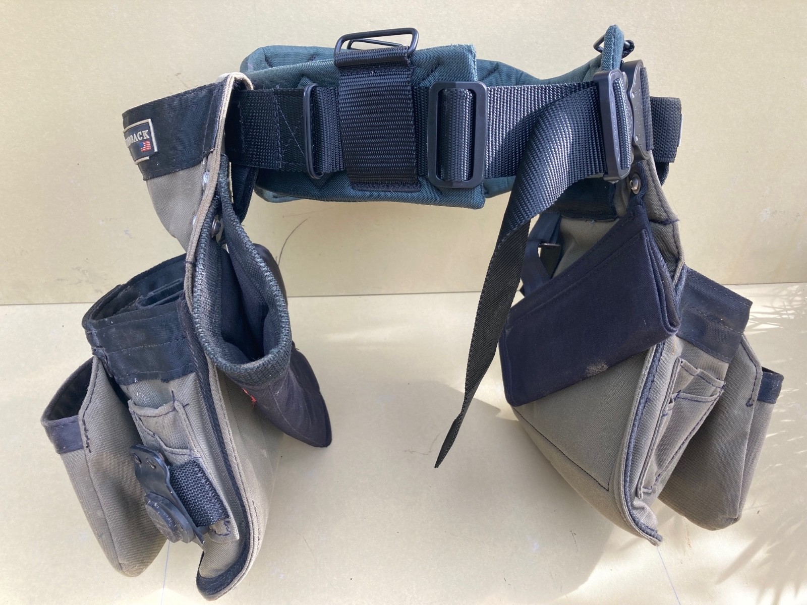Badger Occidental Tool Belt w/ Diamondback Tool Pouches OX & Mule bags belt sz M