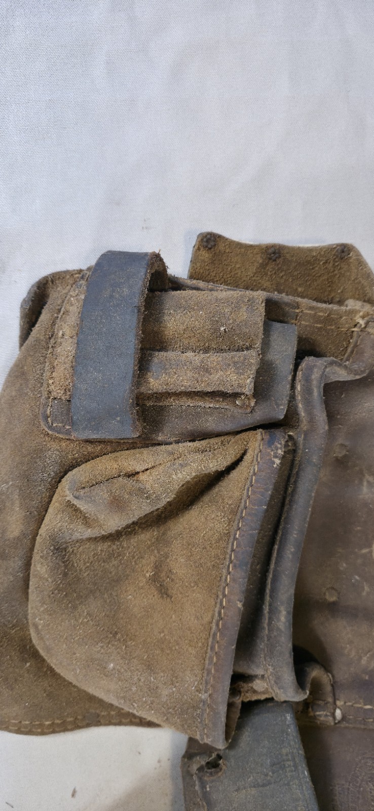 Craftsman No 45147 Vintage Leather Carpenter Tool Apron Belt Combination Square