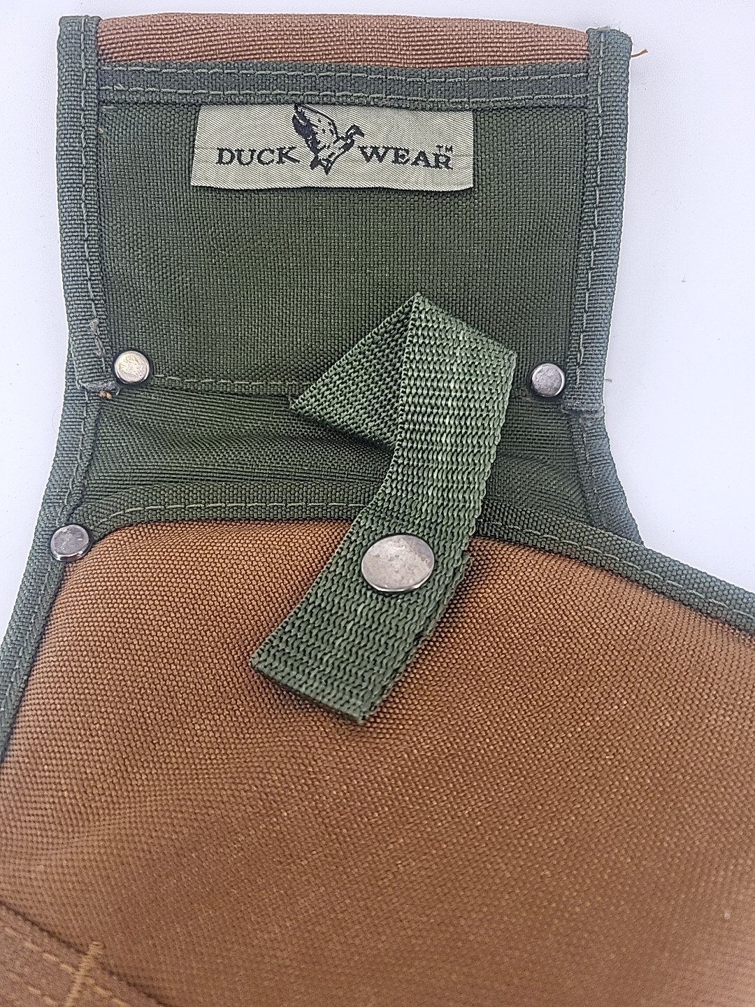 Duck Wear Bucket Boss Canvas Drill Holster Pouch Tool Holder Green Brown