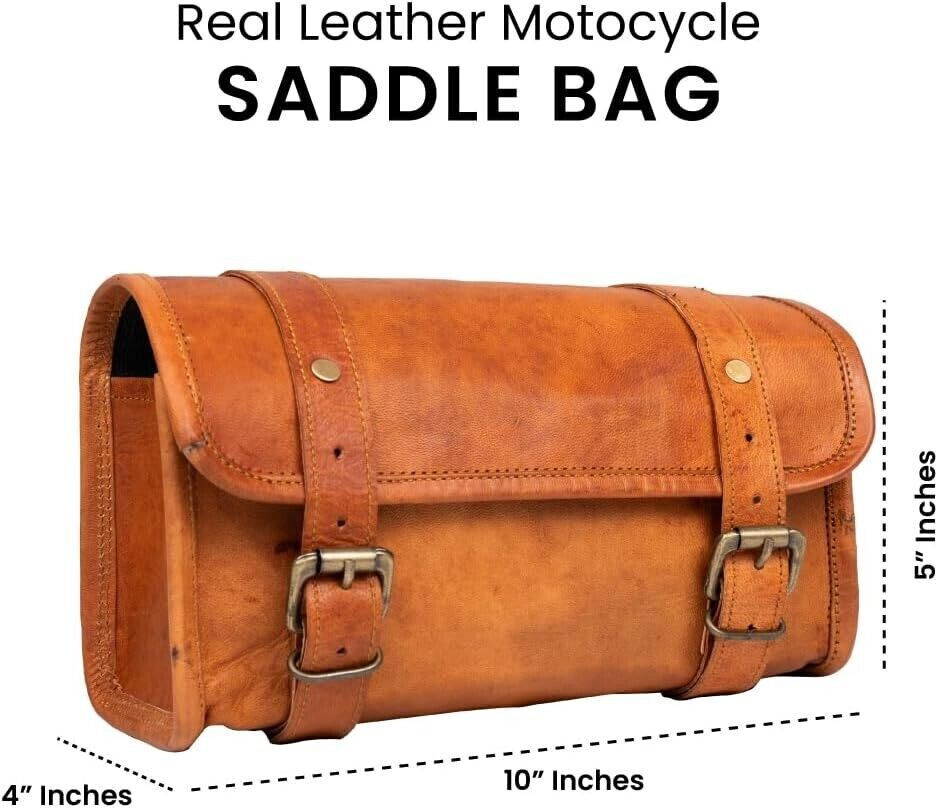 Handmade Genuine Leather Handle Saddle Bag Utility Tool kit Best Christmas Gift