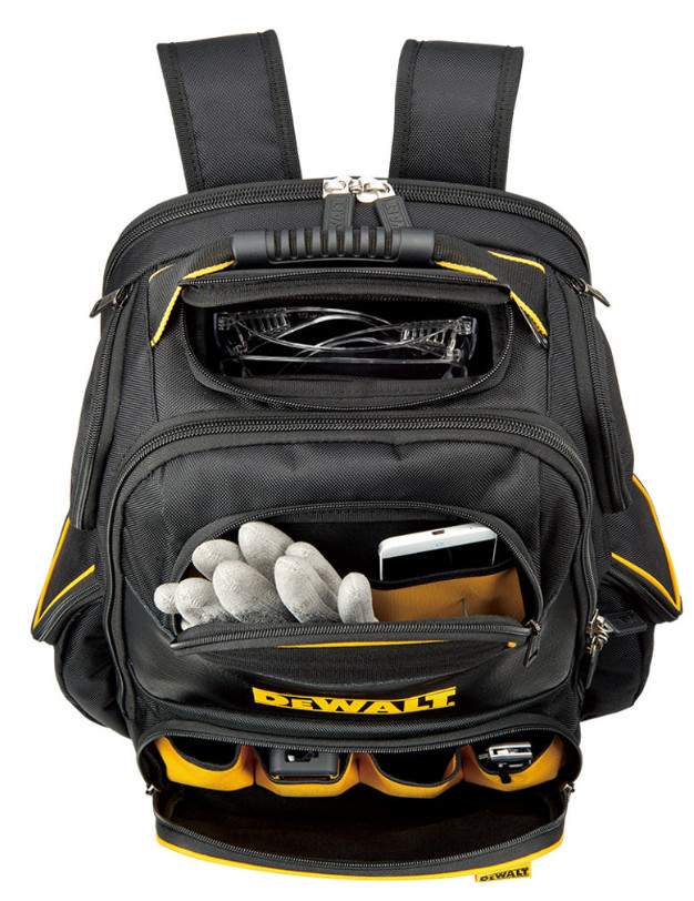 Genuine DeWalt Work Hand Tool Bag Backpack Rucksack Storage 76 Pocket DWST82927
