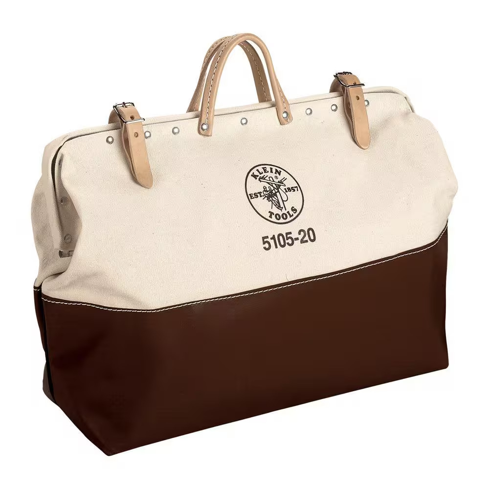 6 In.High-Bottom Canvas Tool Bag