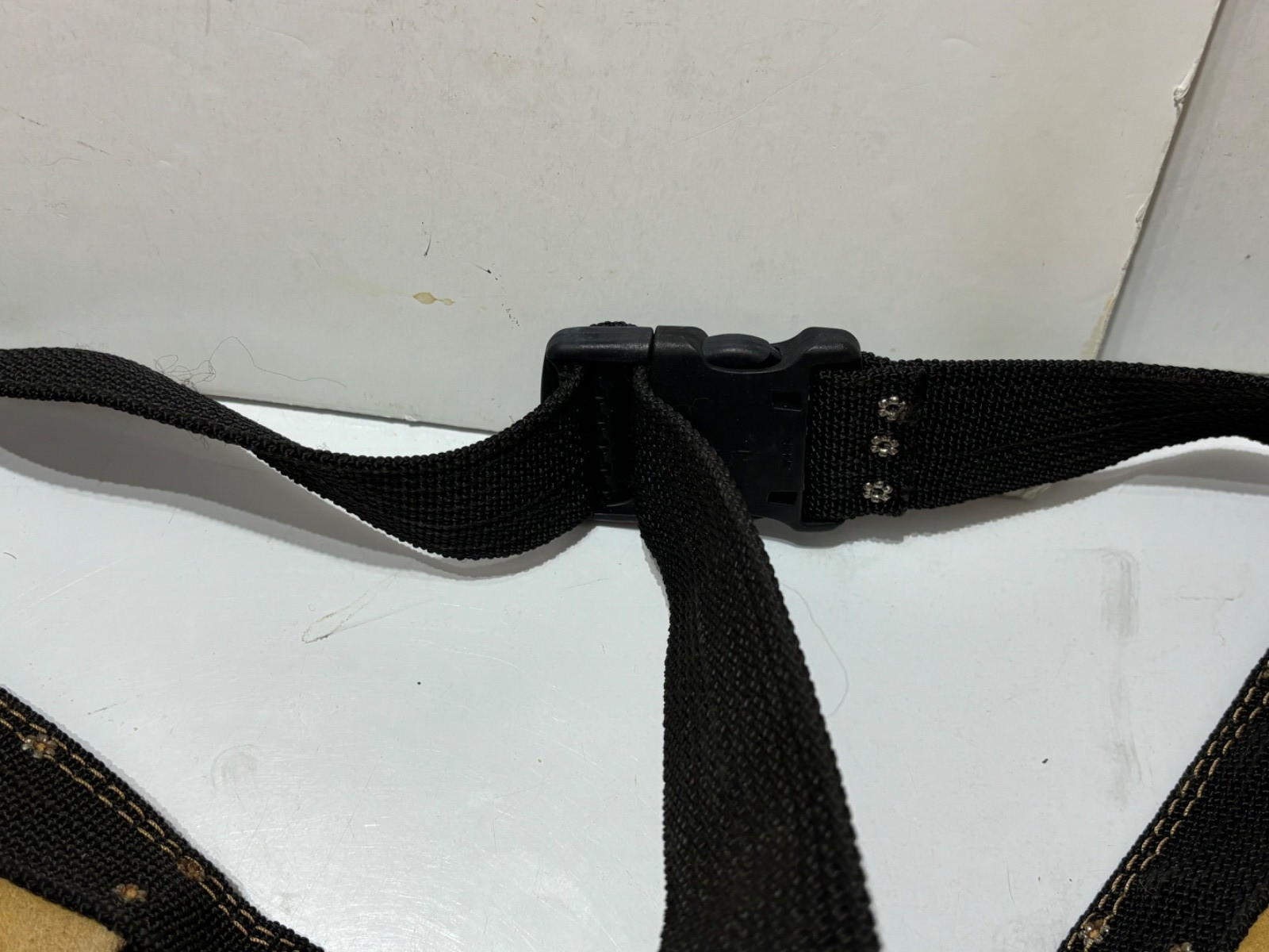 AWP L-490 Suede Leather Carpenters Tool Belt With Pouches & 2 Metal Hammer Loops
