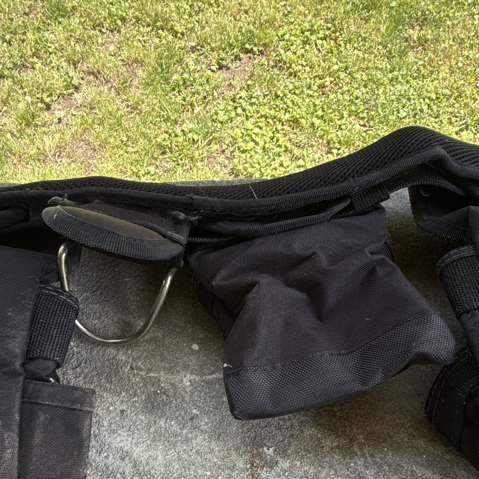 McGuire-Nicholas MN Adjustable Fabric Tool Belt w/ Multiple Pouches Black
