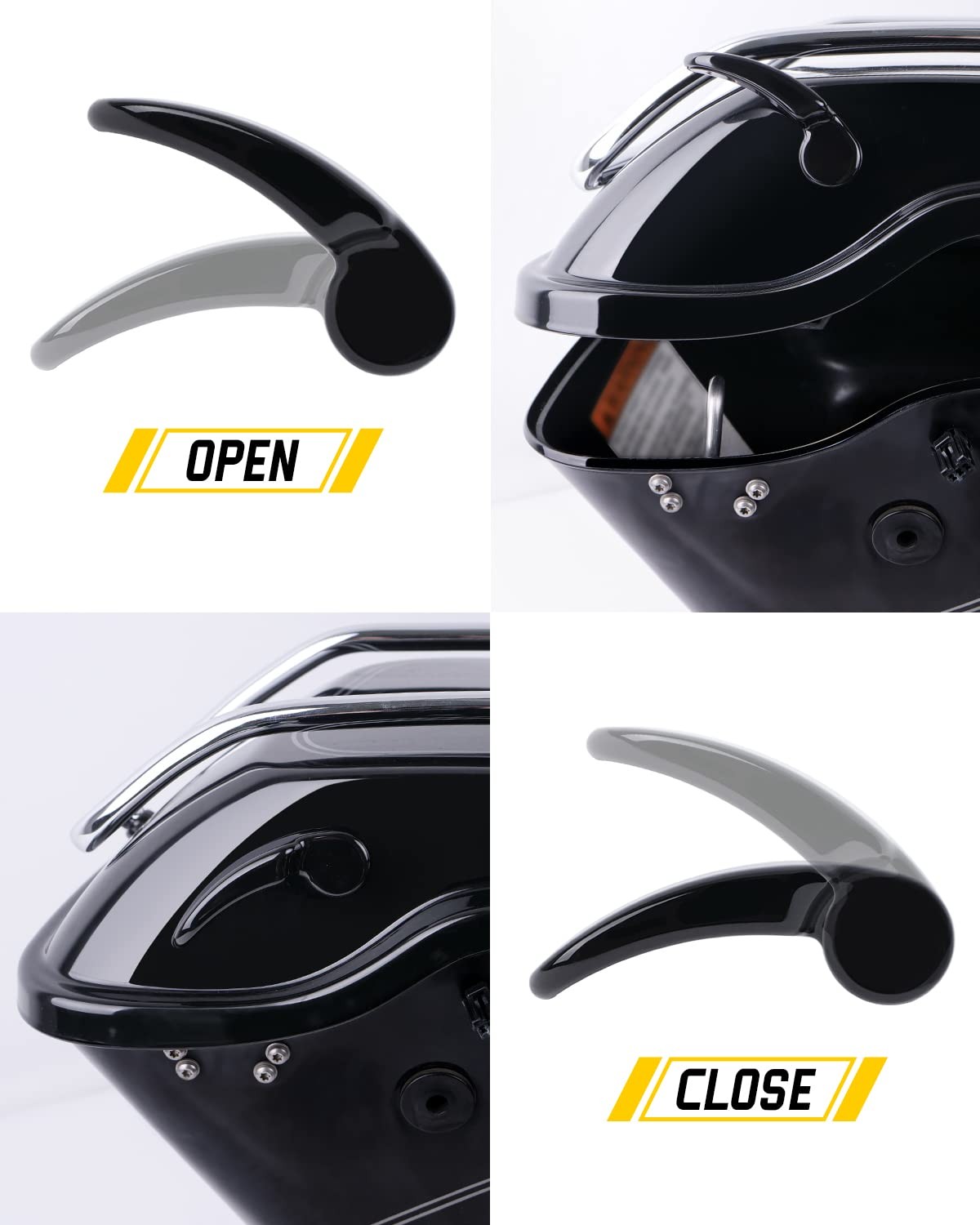 Saddlebag Latches Kit, Saddlebag Lifters Compatible for Harley Touring 2014-2…