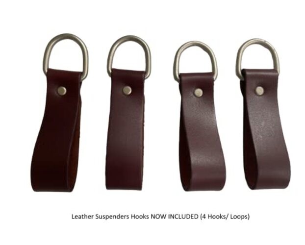 Leather Padded Tool Belt Suspenders w/Chest Strap| Pencil Sleeve| Comfortable