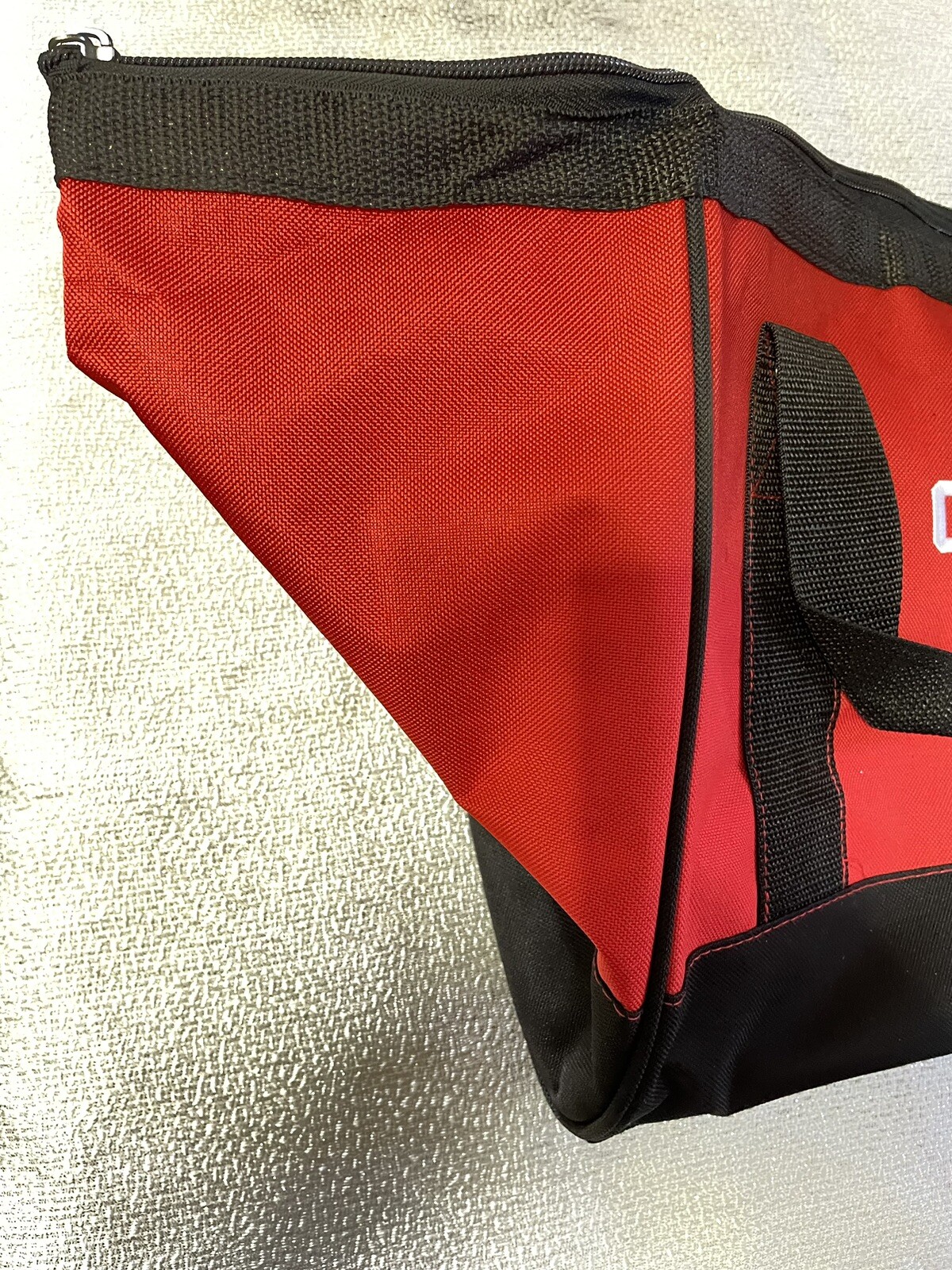 Red & Black Craftsman Tool Bag Tote W/ Handle Zipper Closure