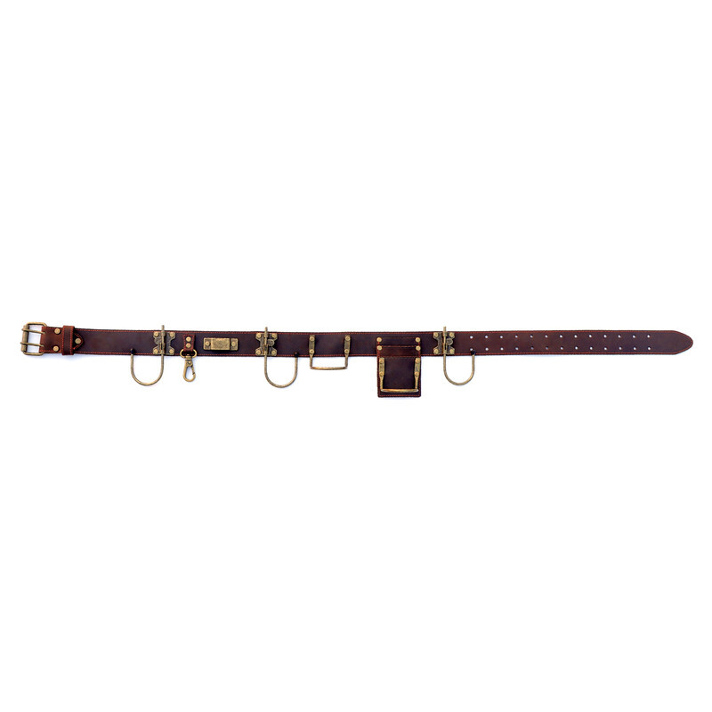 TOURBON Leather Workshop Tool Belt Heavy Duty for Hammer/Axe/Drill/Tape Measure