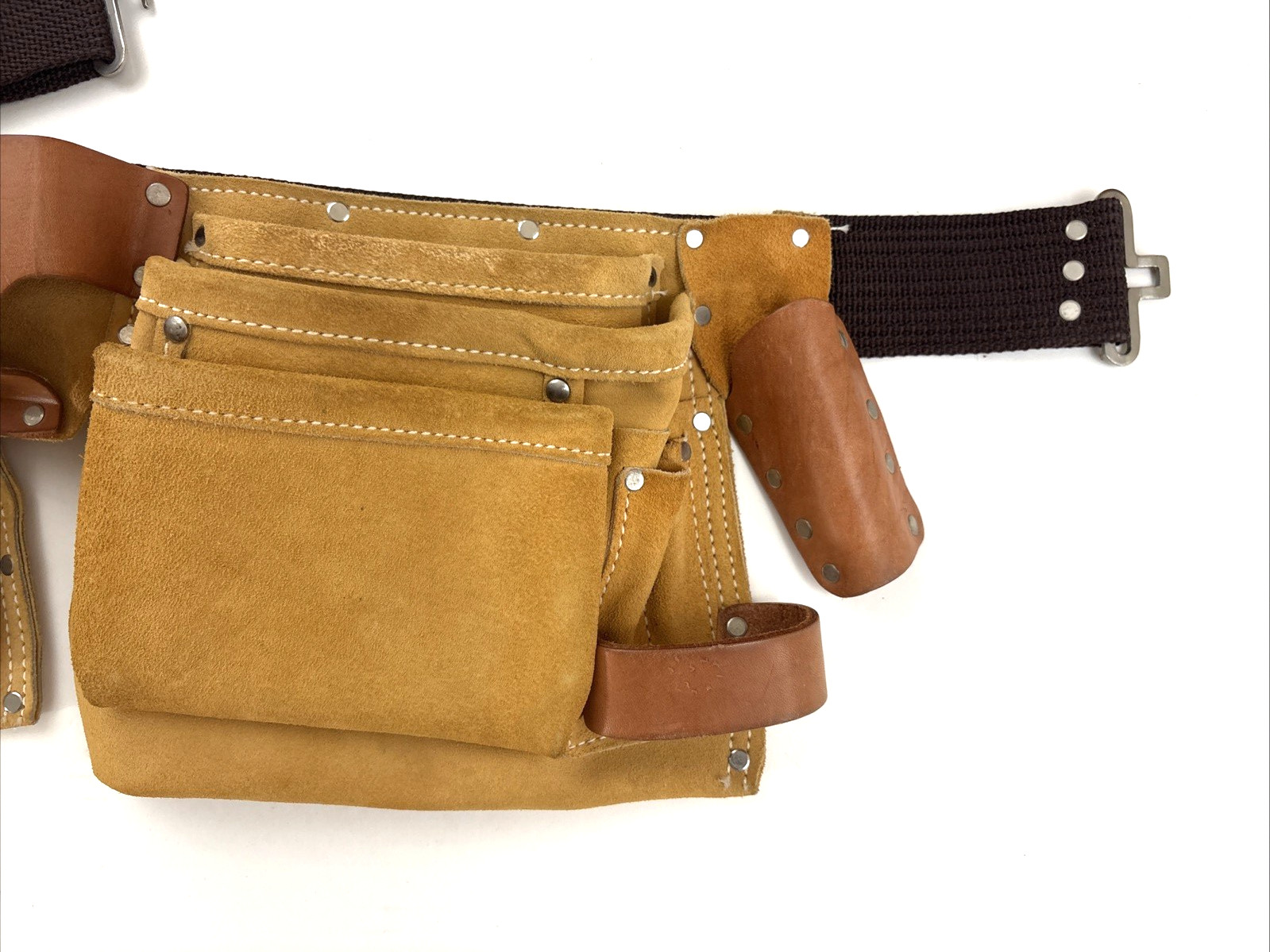 Carpenter LEATHER TOOL BELT/POUCH Custom Leathercraft CLC H427X Barely Used EUC