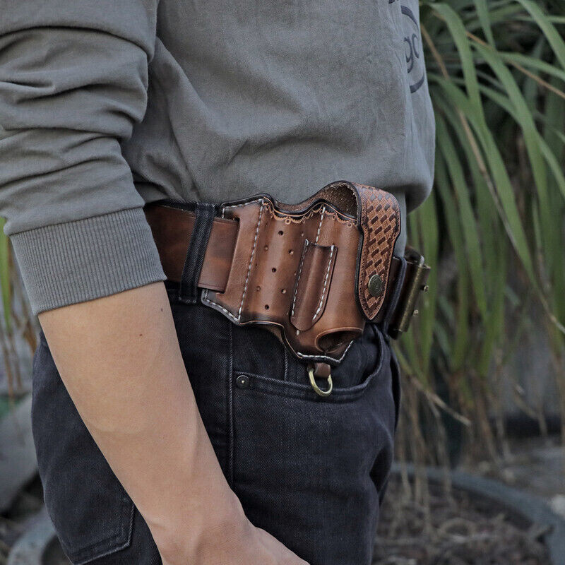 Leather Pocket Knife Sheath EDC Multitool Plier Belt Knives Pouch Tools Holster