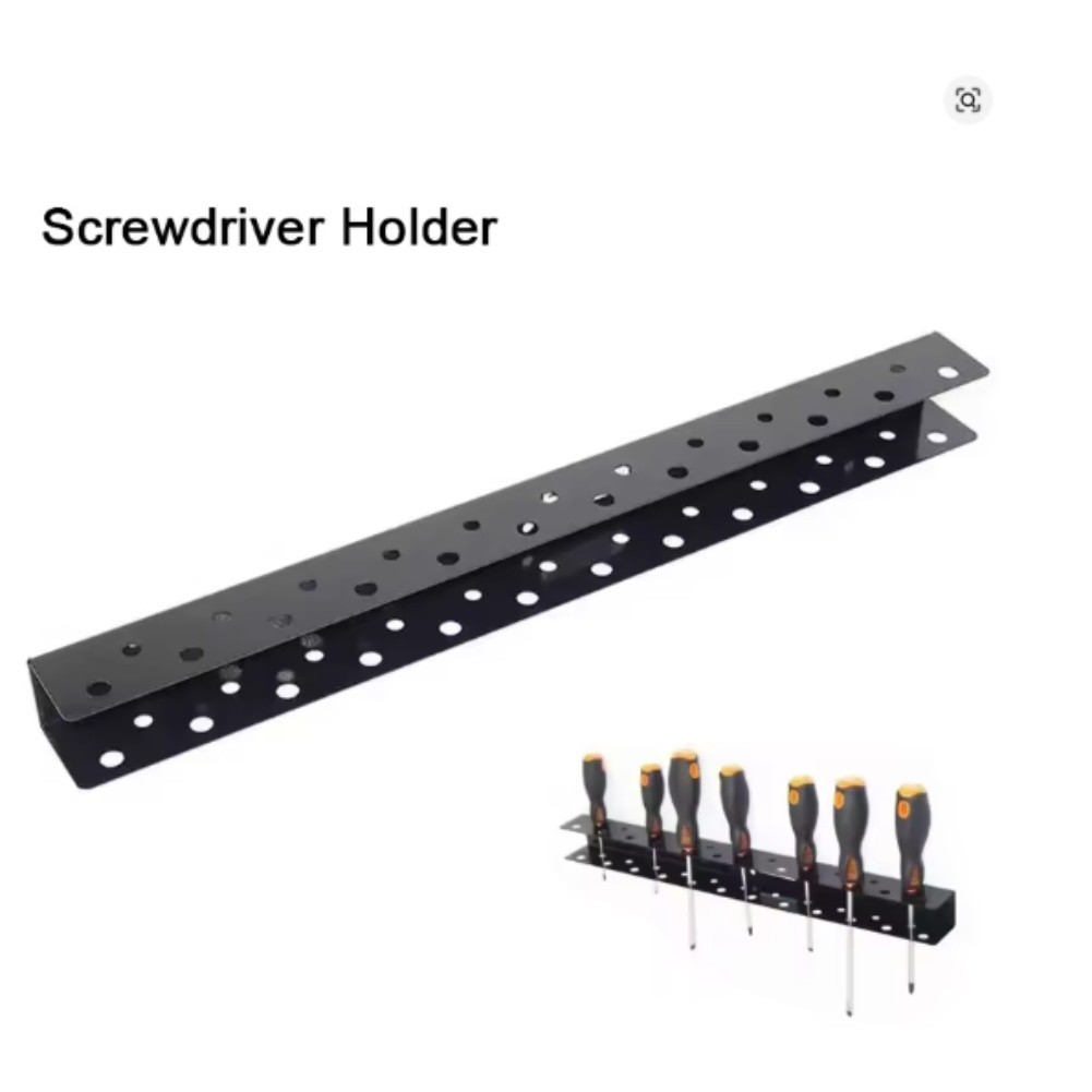 Wall Mount Screwdriver and Pliers Organizer Tool Rack Steel Storage for Garage
