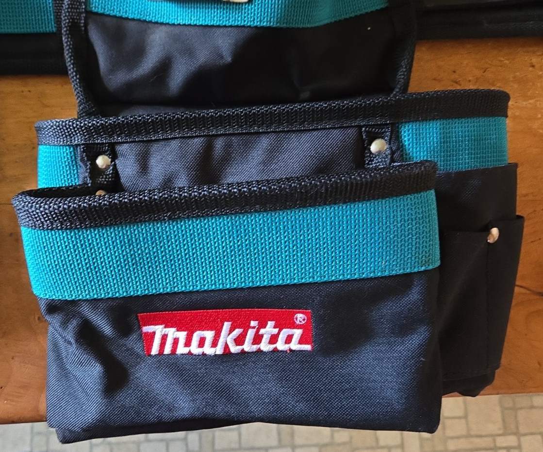 Makita Heavy Duty Tool Belt Back Support Strap Multiple Pouches 56″ Long NEW