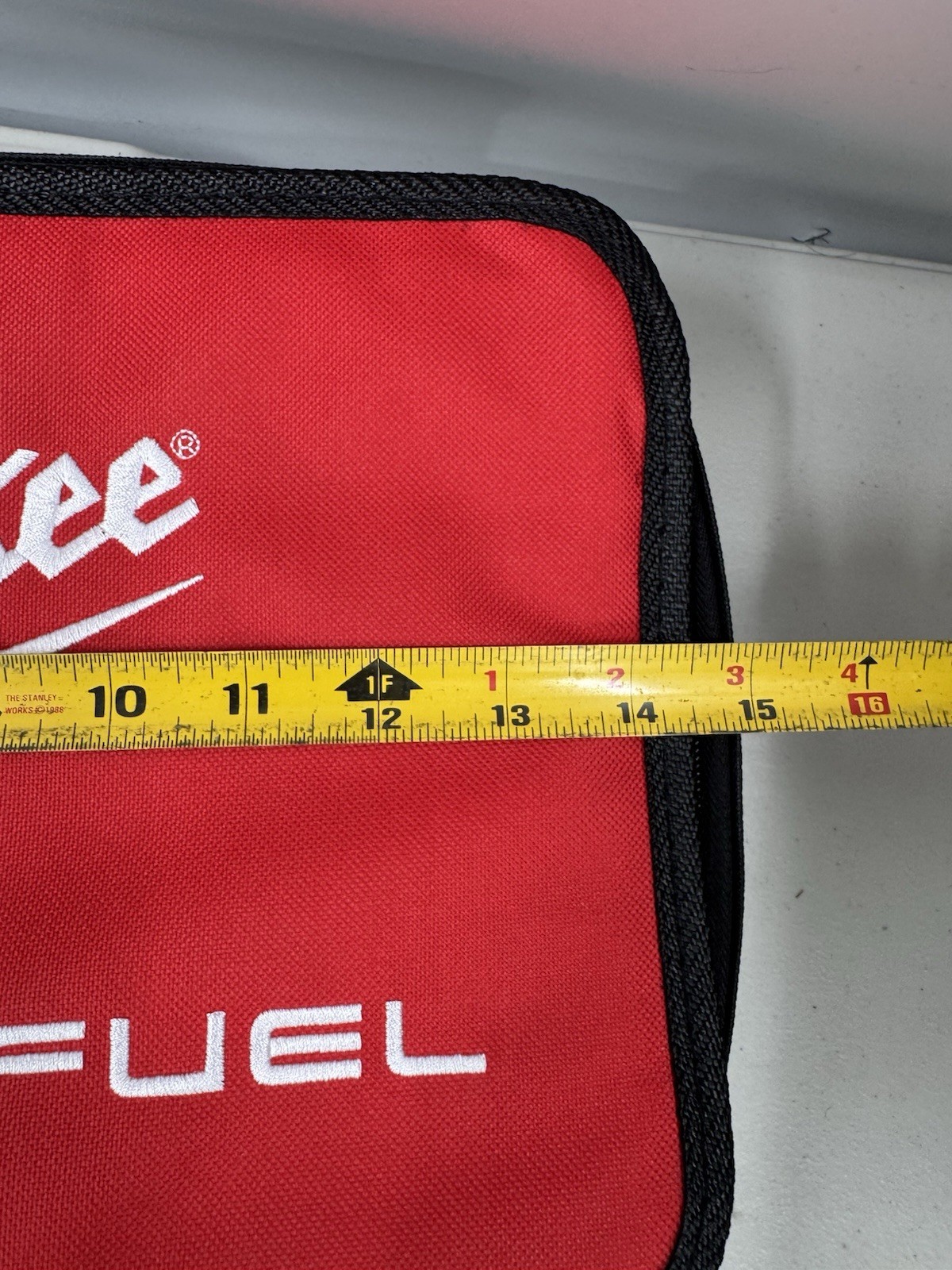 Milwaukee M12 Fuel Soft Case Tote Tool Bag Empty Red Black Tough Fabric