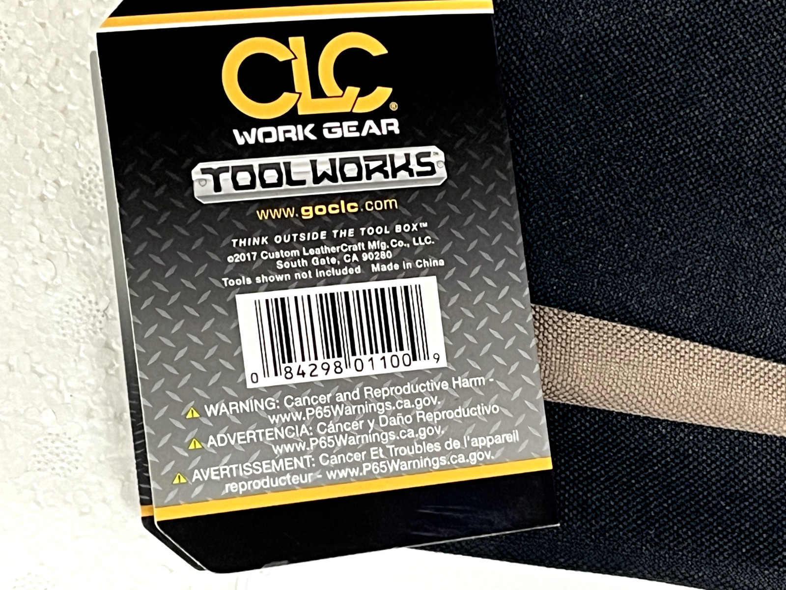 CLC Work Gear Tool Works 1100 3 Clip-on, Zippered Bags Location F5