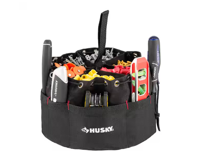 10 In Parachute Grab Bag Heavy Duty Small Parts19 Compartment Storage Tool Black