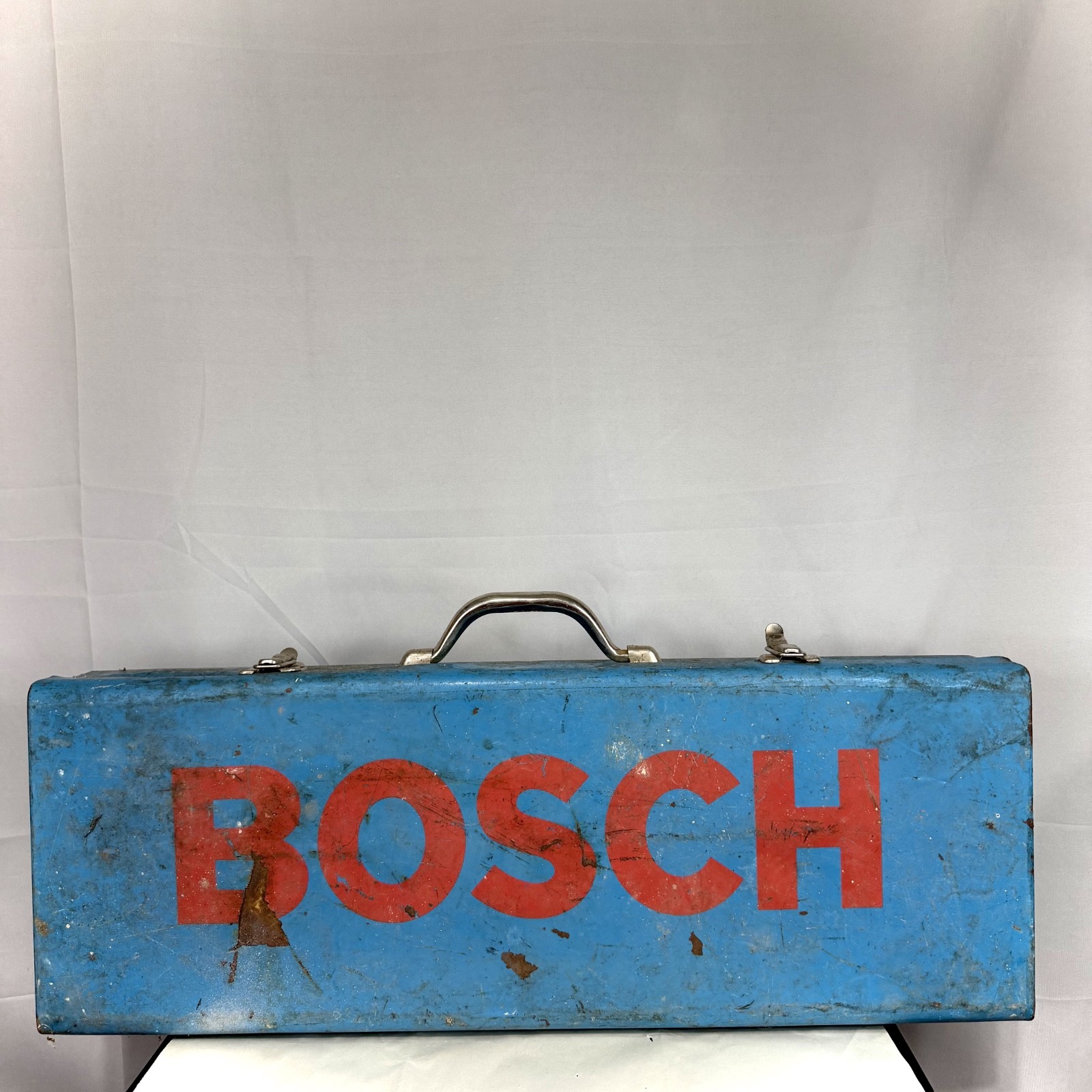 Vintage BOSCH Reciprocating Saw Metal Box with Handle & Clasps / CASE ONLY