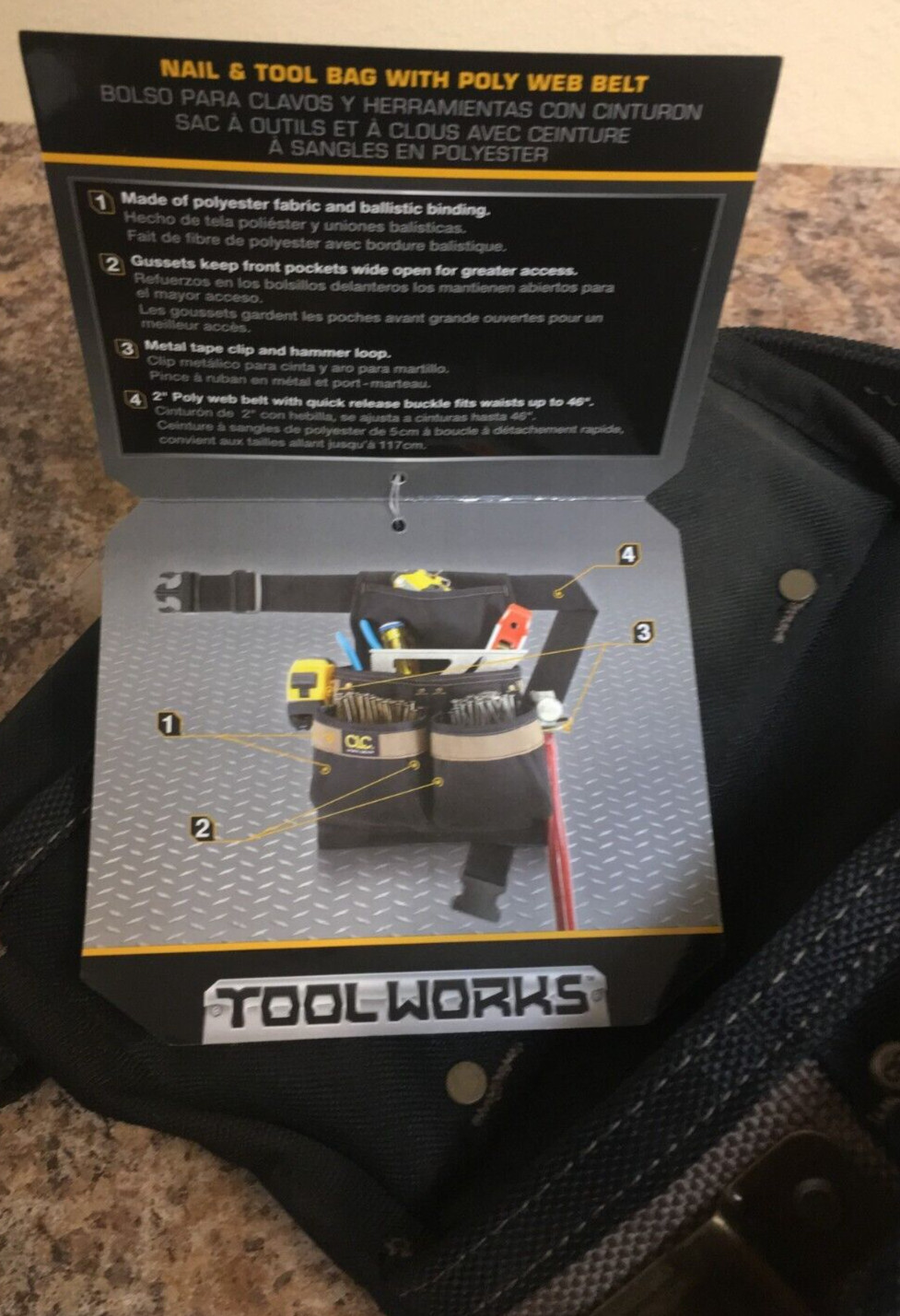 CLC PK1836 5 Pocket Tool and Nail Belt