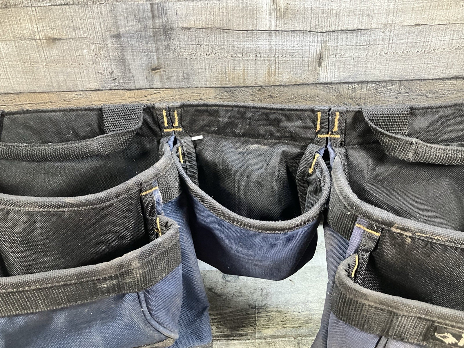 Husky Tool Belt, Blue Heavy Polyester, 3 Pouches, 13 Pockets & 2 Hammer Loop CLC