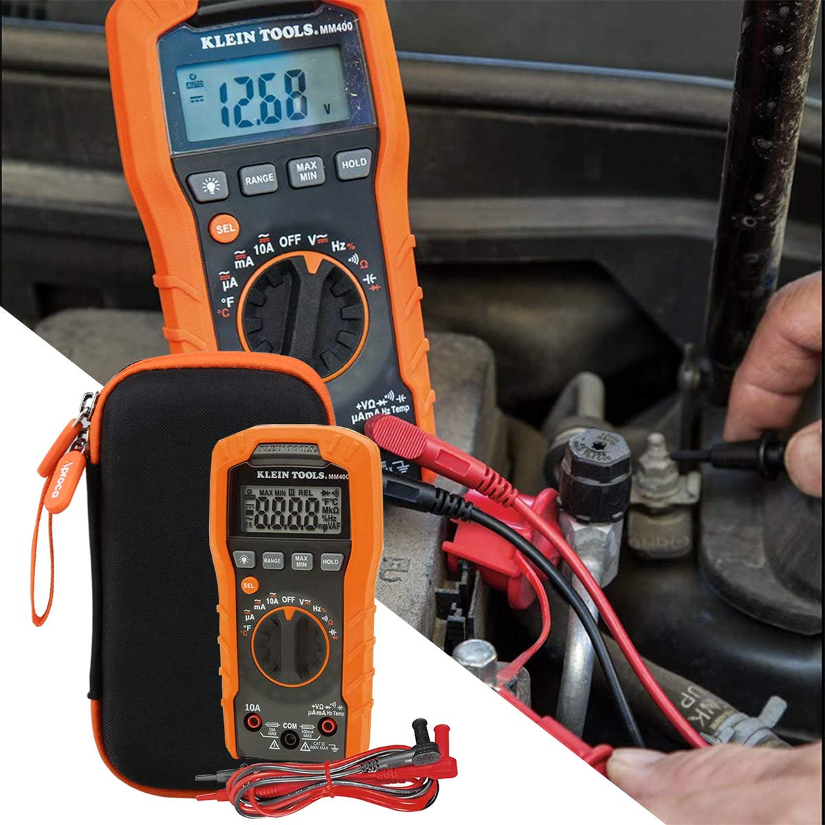 Hard Portabel Storage Case, for Klein Tools MM325 / MM400 / MM300 Multimeter