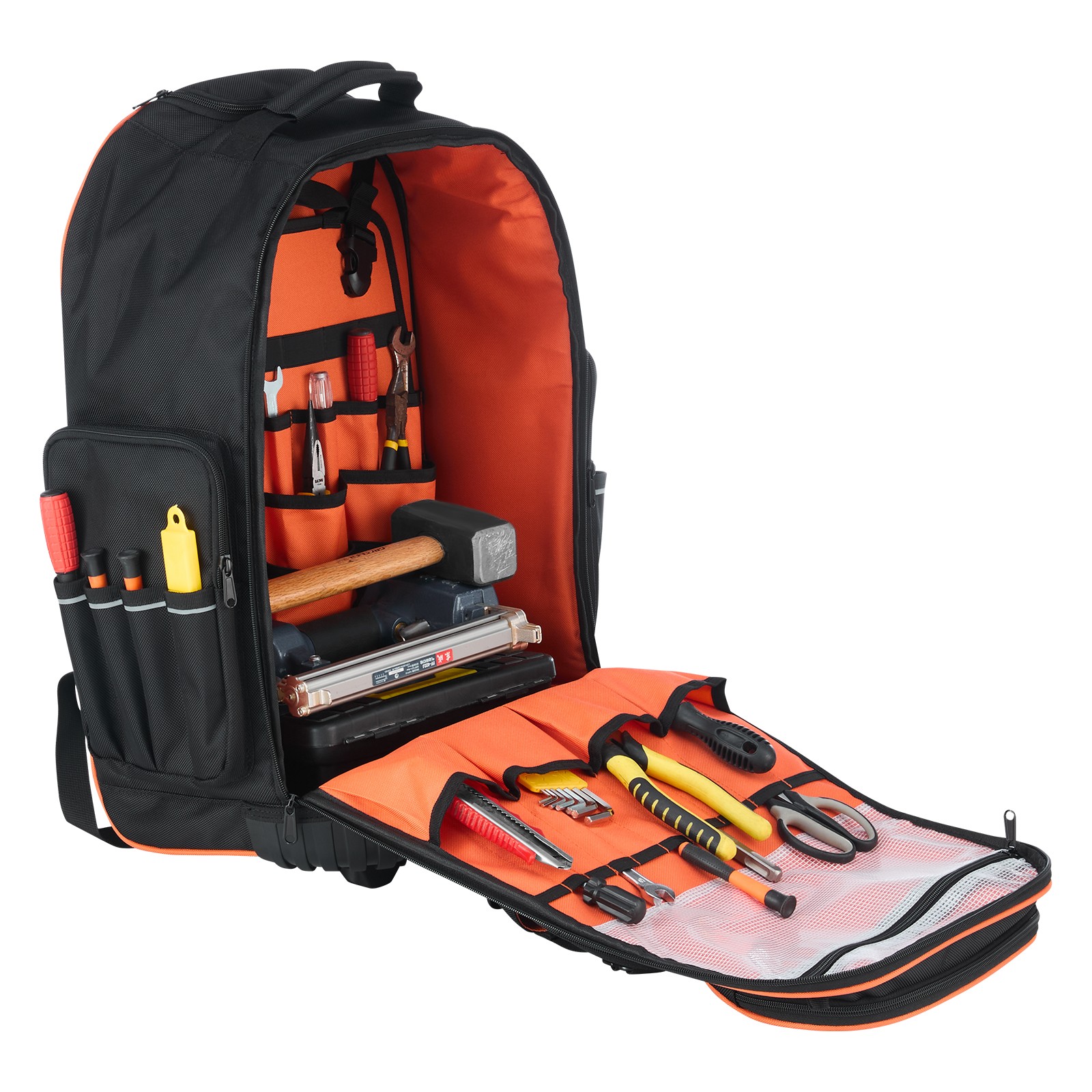 Uimoso Rolling Tool Backpack 72 Pockets Heavy Duty 15″ Roller Tool Bag on Wheels