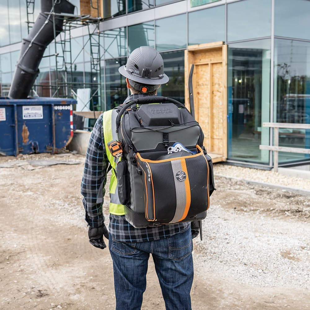 55665 Ironworker and Welder Backpack, Fire Resistant Exterior, 27 Pockets, Hold