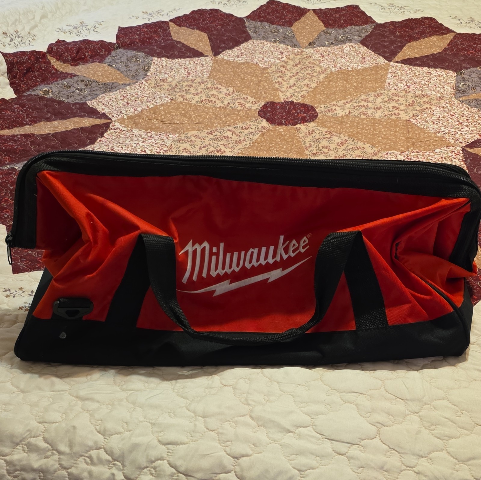 Milwaukee Red/Black Canvas Contractor Tool Bag 23 x 12 x 12