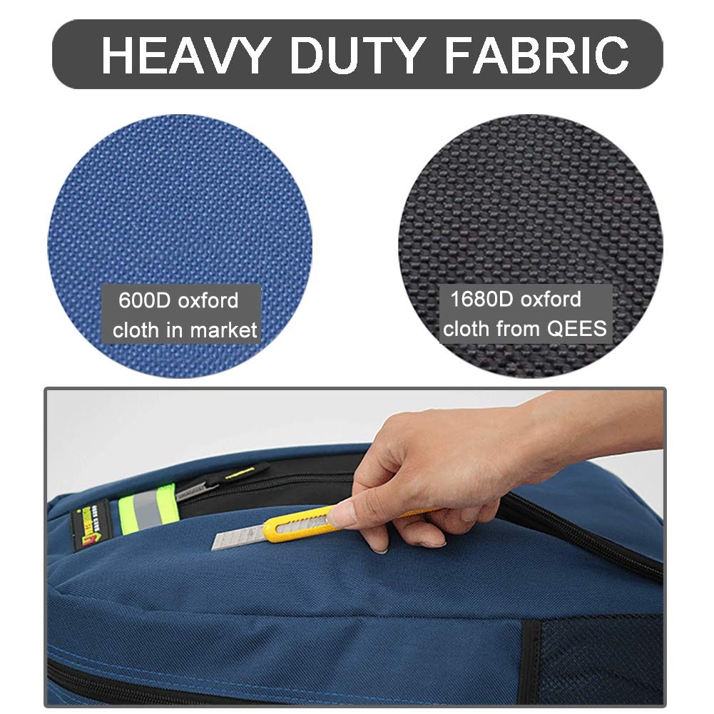 Heavy Duty Tool Backpack, 1680D Oxford Cloth, Electrician’s Bag With Durable …