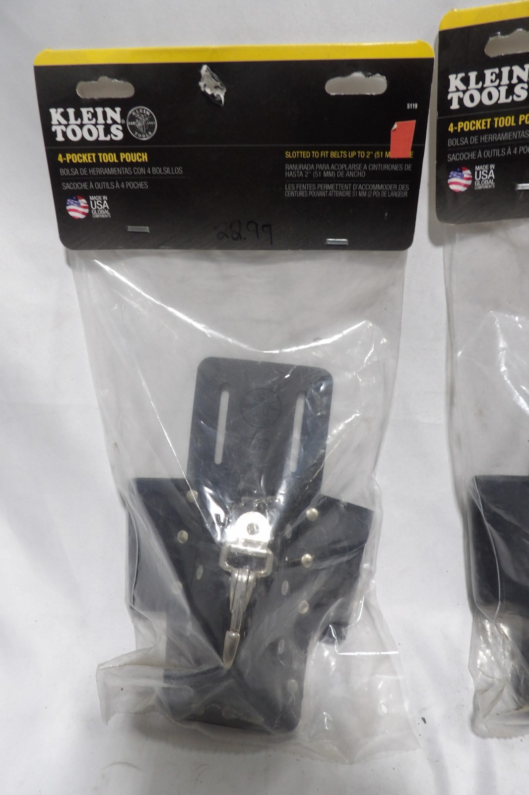 Set of Two- Klein 4 pocket tool pouch-#5119