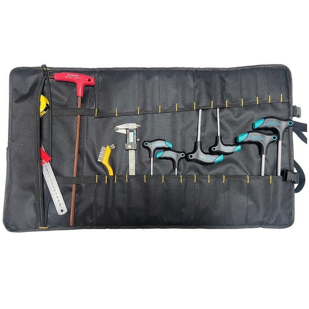 Roll Up Tool Bag 600D Oxford Cloth for Electrician Home Repair Storage