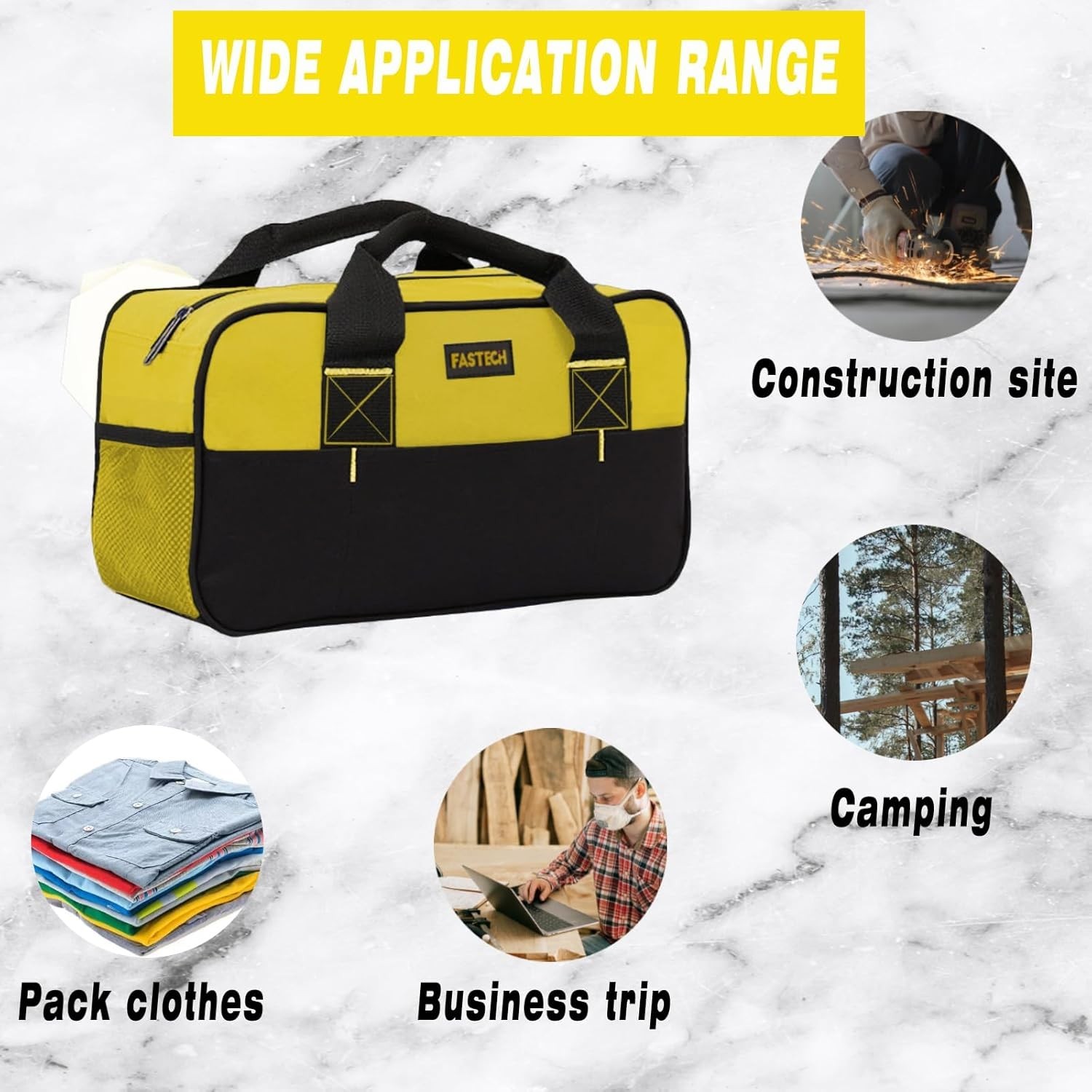 Heavy-Duty Waterproof Tool Bag with Soft Handle – Great for Professionals