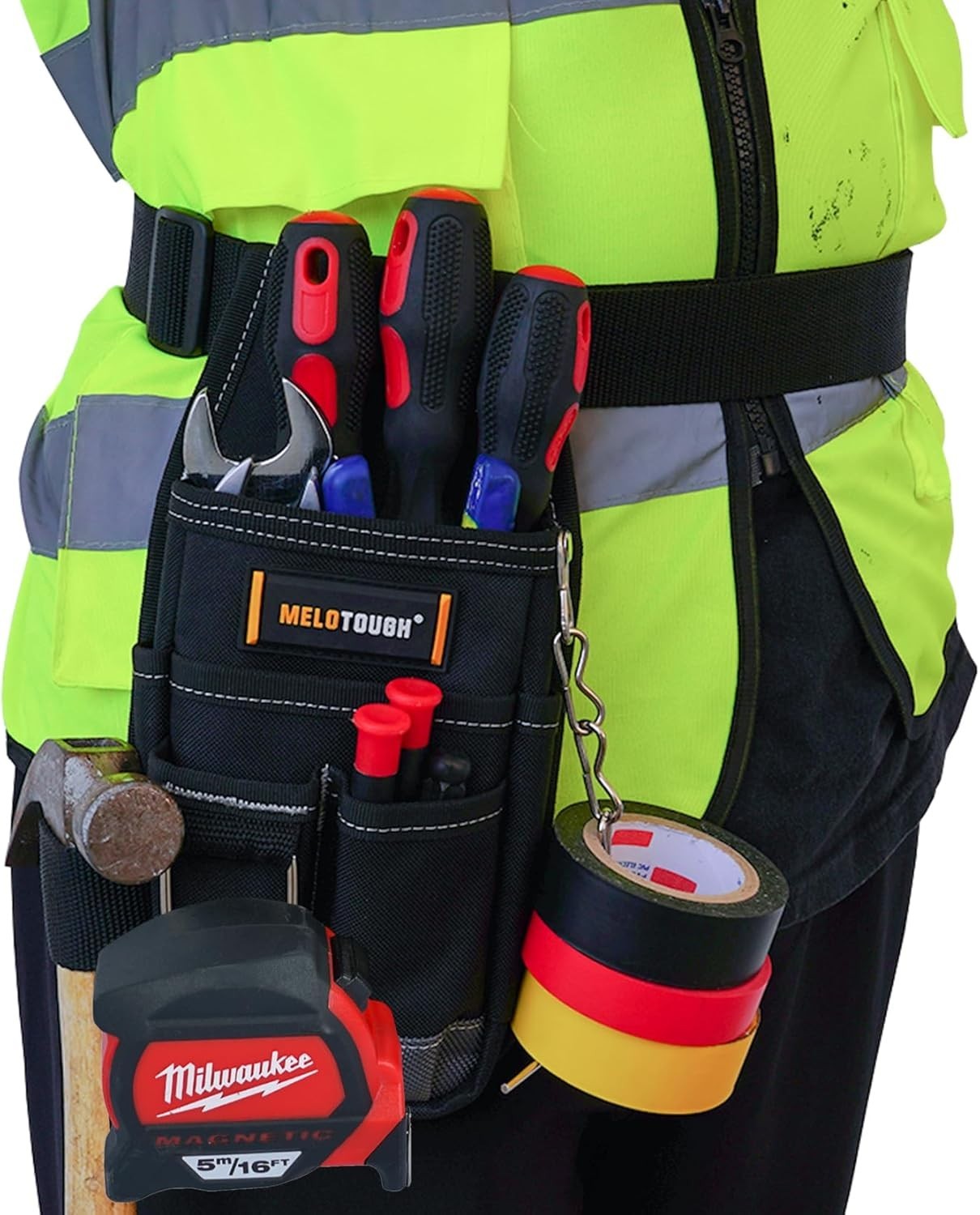 Bolsa para Electricista Organizador Bolsa de Herramientas con Múltiples Bolsillo