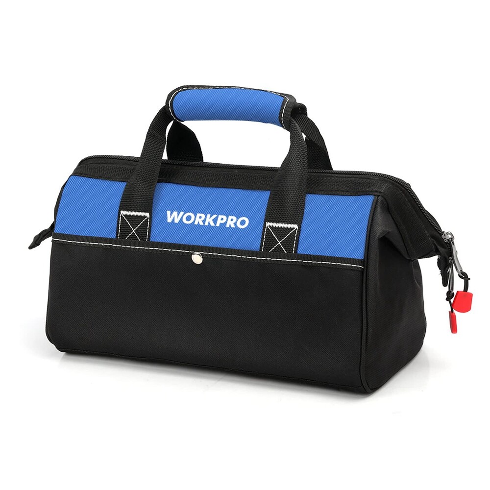 13″ Tool Bag Wide Mouth Tool Tote Bags Heavy Duty Storage Bag Case Blue/Pink USA
