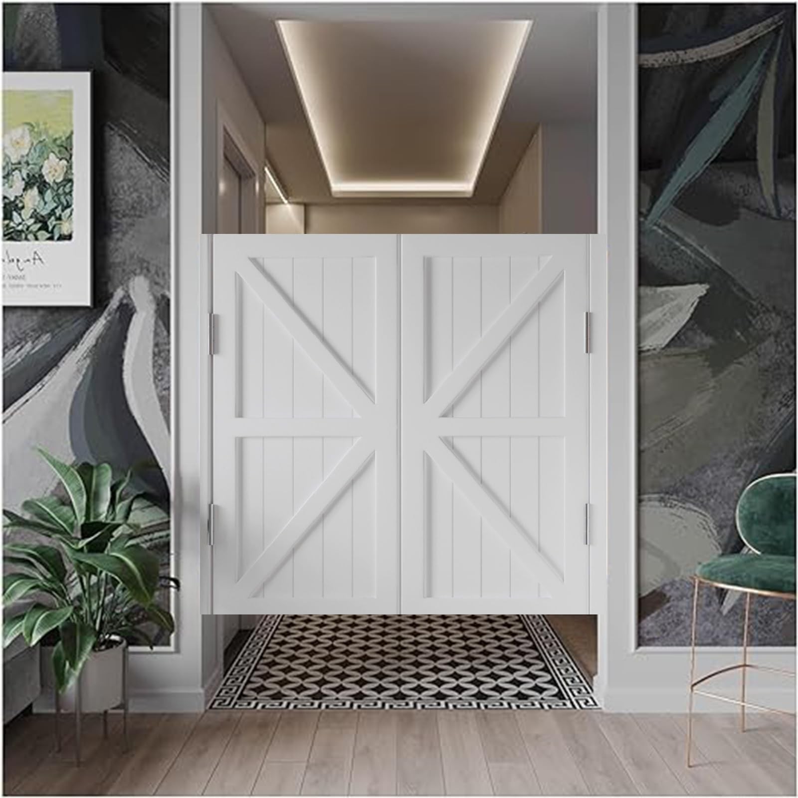Swinging Doors Cafe Doors, Interior Solid Wood Swing Door, Saloon Cafe Doors,…